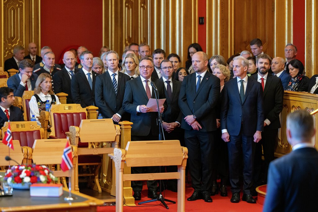 Høytidelig åpning av det 169. storting  2. oktober 2024