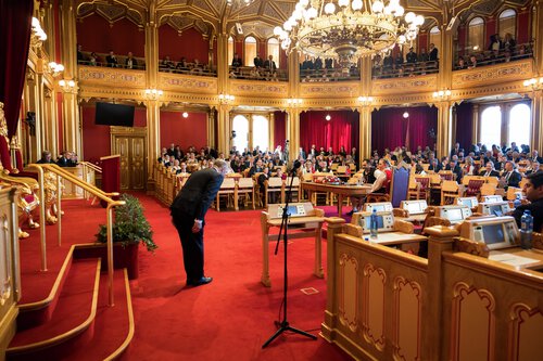 Høytidelig åpning av det 169. storting 2. oktober 2024