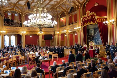 Høytidelig åpning av det 170. storting lørdag den 11. oktober 2025