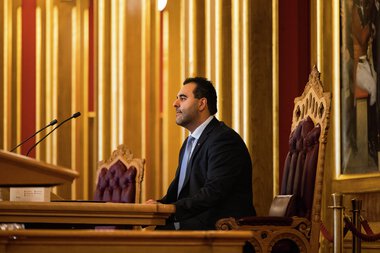 Stortingspresident Masud Gharahkhani