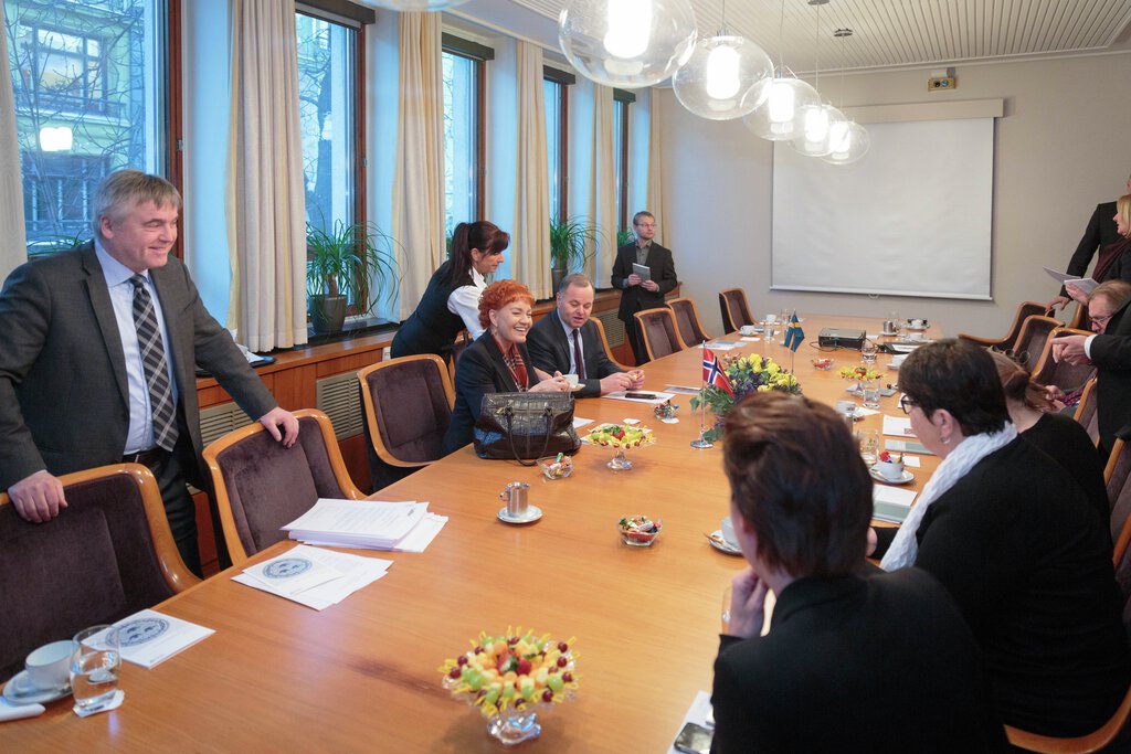 Offisielt besøk av Riksdagens talman Urban Ahlin 21. januar 2016