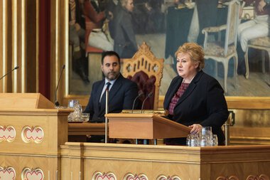 Debatt om statsministerens redegjørelse om regjeringens sammensetning 6. februar 2025