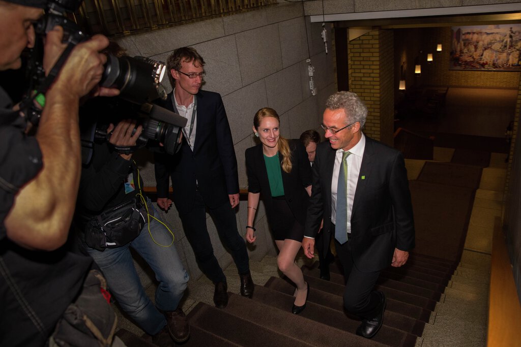 Partilederrunden på Stortinget, valgnatten 2015