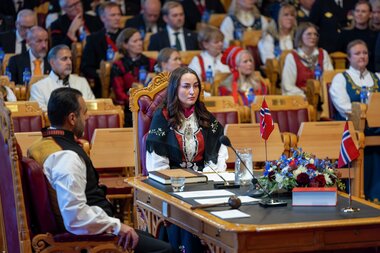 Høytidelig åpning av det 170. storting lørdag den 11. oktober 2025