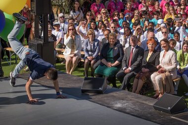 Stortingsbygningen 150 år - jubileumsfest 9. mai 2016
