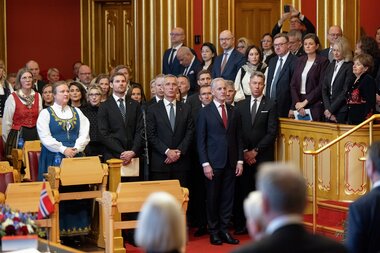 Høytidelig åpning av det 170. storting lørdag den 11. oktober 2025