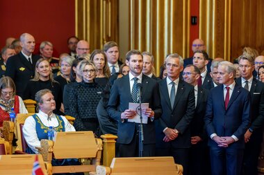 Høytidelig åpning av det 170. storting lørdag den 11. oktober 2025