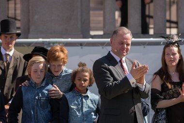 Stortingsbygningen 150 år - jubileumsfest 9. mai 2016