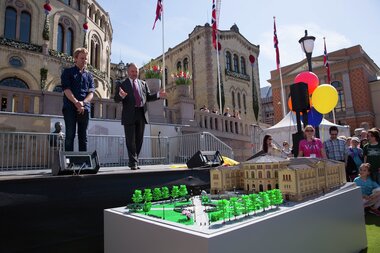 Stortingsbygningen 150 år - jubileumsfest 9. mai 2016