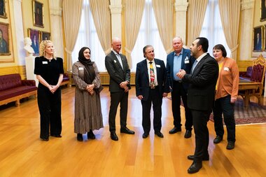 Ribbelunsj med friviligheten hos stortingspresidenten