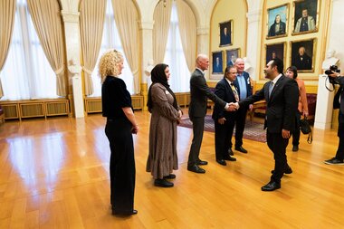 Ribbelunsj med friviligheten hos stortingspresidenten