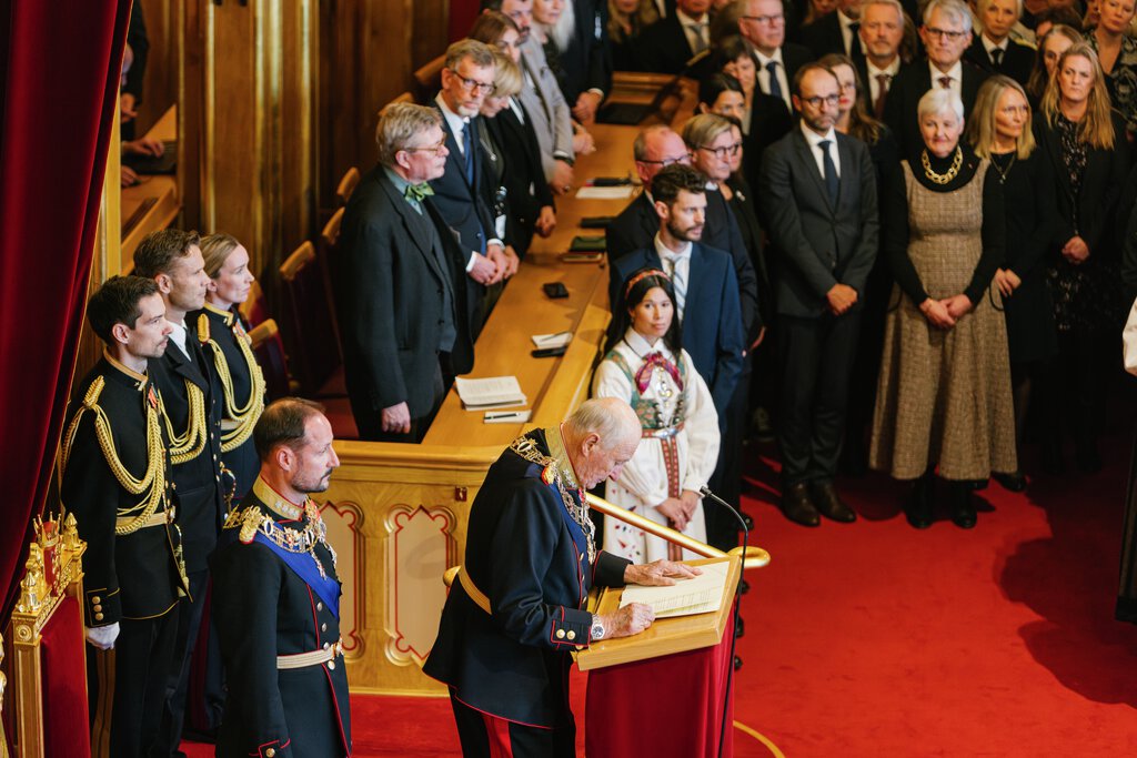 Høytidelig åpning av det 169. storting 2. oktober 2024