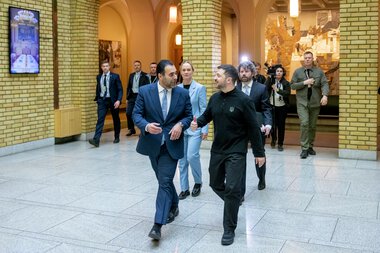 Ukrainas president Volodymyr Zelenskyj besøker Stortinget 20. mars 2025