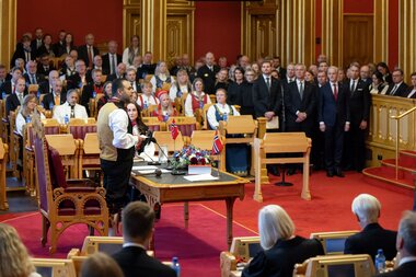 Høytidelig åpning av det 170. storting lørdag den 11. oktober 2025