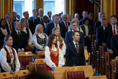 Høytidelig åpning av det 170. storting lørdag den 11. oktober 2025