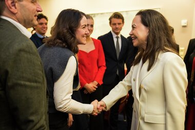 Besøk av Nobels fredsprisvinner 11. desember 2025