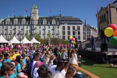 Stortingsbygningen 150 år - jubileumsfest 9. mai 2016