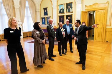 Ribbelunsj med friviligheten hos stortingspresidenten