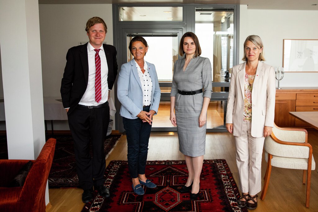 Besøk av Svetlana Tikhanovskaja