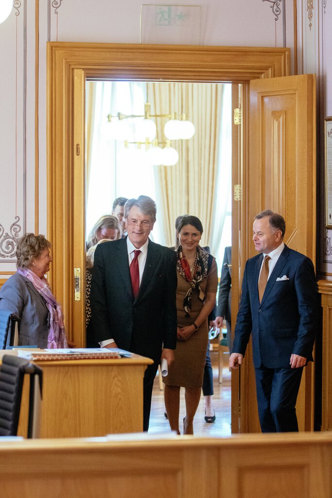 Besøk av Viktor Jusjtsjenko 26. mai 2015