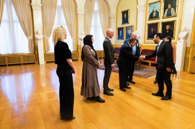 Ribbelunsj med friviligheten hos stortingspresidenten