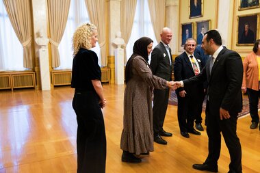 Ribbelunsj med friviligheten hos stortingspresidenten