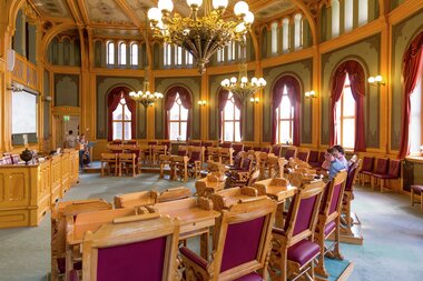 Stortingsbygningen 150 år - jubileumsfest 9. mai 2016