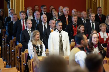 Høytidelig åpning av det 170. storting lørdag den 11. oktober 2025