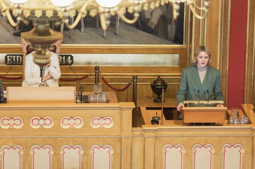 Presentasjon og debatt om fremsatte grunnlovsforslag 24. mars 2025