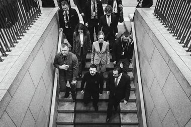 Ukrainas president Volodymyr Zelenskyj besøker Stortinget 20. mars 2025