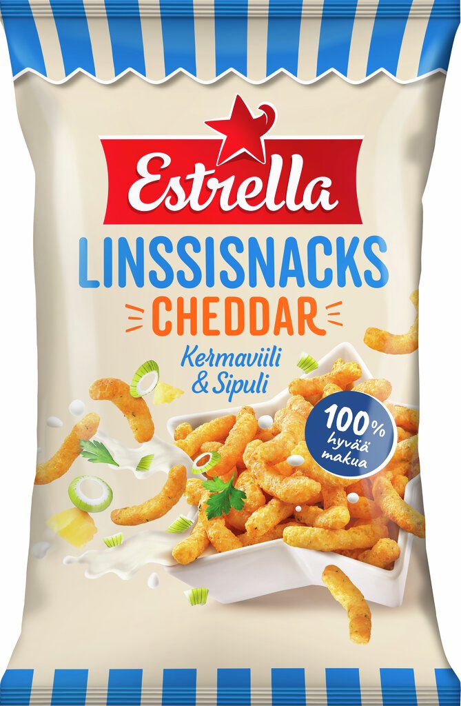 Estrella Linssisnacks Sourcream & Onion 125g no claim