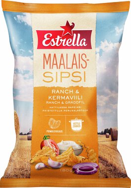 Estrella Maalaissipsi Ranch & kermaviili
