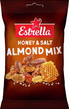 Estrella Honey & Salt Almond Mix 140g Estrella Honey & Salt Almond Mix 140g