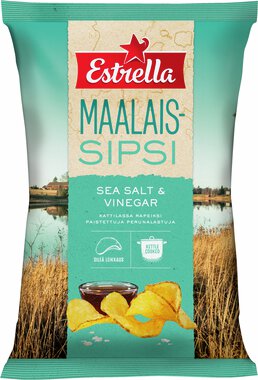 Estrella Maalaissipsi Sea salt & Vinegar 180g