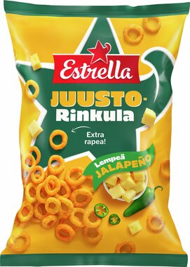 Estrella Juusto-Rinkula Lempeä Jalapeno 200g Estrella Juusto-Rinkula Lempeä Jalapeno 200g