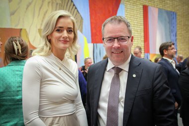 Emilie Enger Mehl og Bjørn Arild Gram