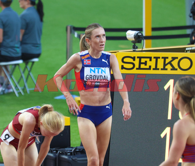 VM Friidrett 2023 Budapest - 5000 meter kvinner forsøksheat_1 - Karoline Bjerkeli Grøvdal