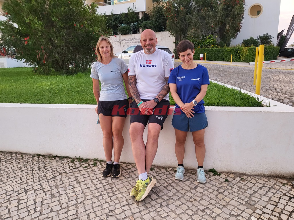 F.v.: Hilde Johansen, Kenneth Fagerheim og Stine Bang Svendsen på  Kondistur til Portugal med Springtime oktober 2023