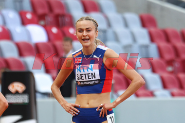 VM Friidrett 2023 Budapest - 1500 meter kvinner forsøksheat -Amalie SÆTEN