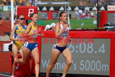 U23-EM Bergen 2025;  Ida Kraft; Ebba Broms; Maiken Homlung Prøitz