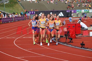 U23-EM Bergen 2025;  Jade Le Corre; Pia Schlattmann; Bieke Schipperen; Jette Beermann