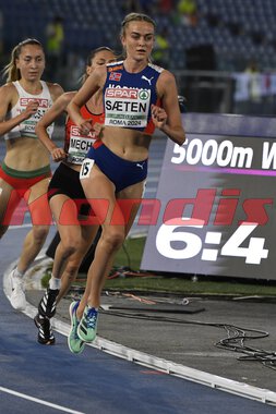 EM friidrett Roma 2024 - 5000 m kvinner finale Amalie Sæten