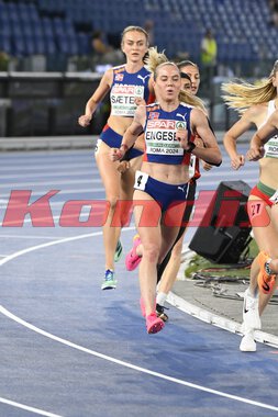EM friidrett Roma 2024 - 5000 m kvinner finale Kristine Eirkem Engeset og Amalie Sæten
