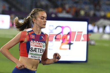 EM friidrett Roma 2024 - 5000 m kvinner finale Amalie Sæten