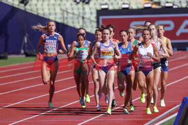 European Athletics Championships - 1500 meter kvinner Forsøksheat_1 - Amalie Sæten, Laura Muir