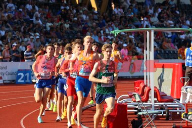 U23-EM Bergen 2025;  Niels Laros; Nicholas Griggs; Andreas Fjeld Halvorsen