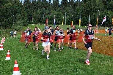 Starten på halvmaratondistansen under Kongsvinger Maraton 2024