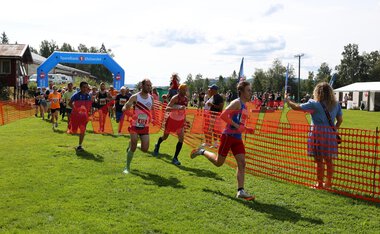 Starten på Kongsvingermila under Kongsvinger Maraton 2024