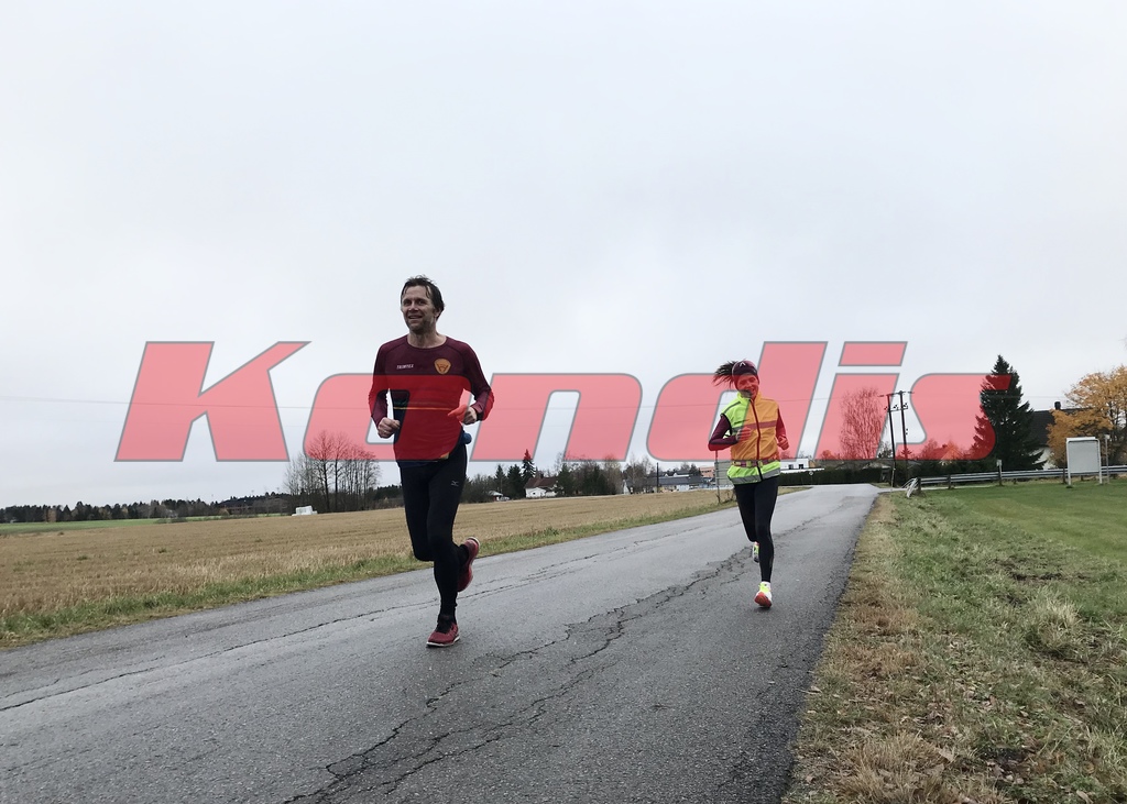 Arild Hagen og Ann Heidi Scharning, Kondistreninga Årnes arrangerte Kondisløpet 31. oktober 2020