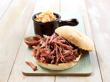 Pulled pork med coleslaw